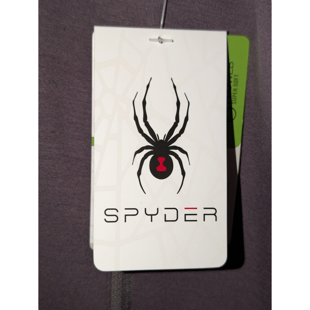 Spyder Hoodie Jacket Womens Medium Full Zip Athletic Brown Stretch Pockets NWT - Picture 11 of 14